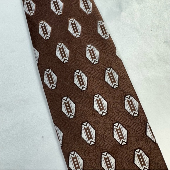 JCPenney Men’s Vintage 70’s Brown Clip On Tie - Picture 2 of 5
